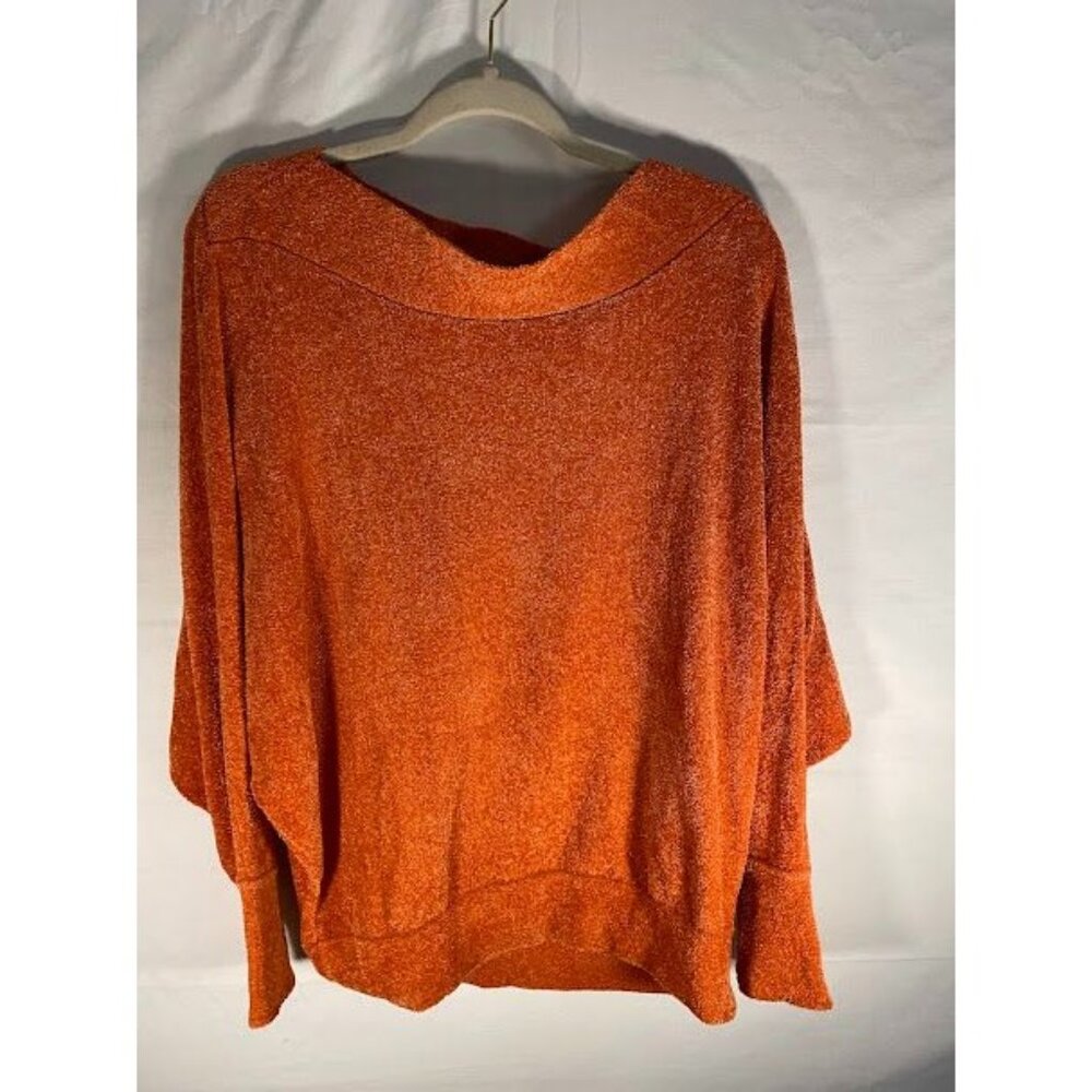 Umgee Boat Neck Orange Sweater Women's Size Medium‎